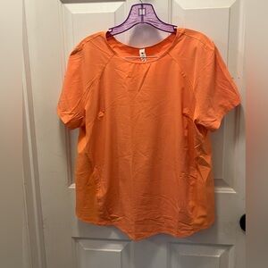 🍋 LIKE NEW Lululemon Lightweight Stretch Run S/S Shirt - Orange Soda - Sz 10